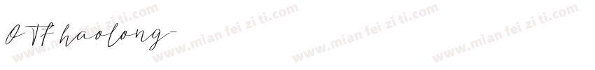 OTF haolong字体转换